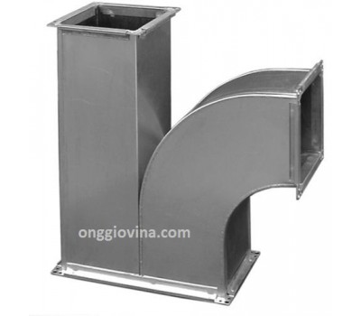 Ống vuông co T dài